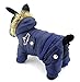 SELMAI Waterproof Fleece Lined Dog Winter Coat Snow Suit Airman Hooded Jumpsuit Snowsuits for Small Dog Puppy Chihuahua Blue M