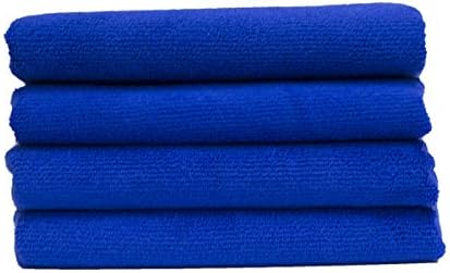 HEMITO Ultra Super Absorbent Extra Thick 360 GSM Multipurpose Microfibre Cloth for Car Cleaning, Household Appliances Cleaning, 40x40-CM(Royal Blue) - Set of 4