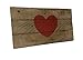5 x 9 inch Small, Primitive, Rustic, Hand Painted, Red Heart Sign on Reclaimed Barn Wood, for Wall Hanging, Love, Valentine's Day Decor, Photo Prop, mothers day Gift