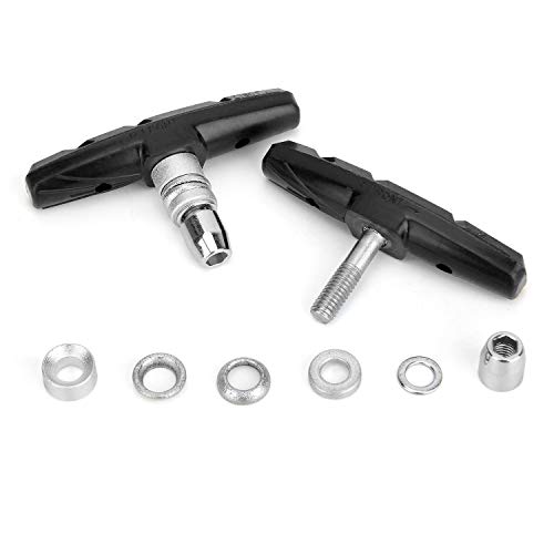 Coloviss 2 Pairs Bike Brakes Pads Set, 70mm for Cruiser MTB Mountain Bicycle Universal V-Brake Blocks No Noise No Skid
