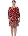 Chicwe Women's Butterfly Printed Cashmere Touch Plus Size Dress