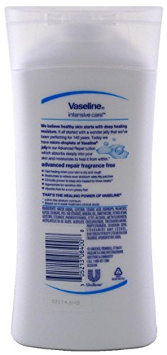 Vaseline Intensive Care Lotion Advanced Repair 10 Ounce Fragrance-Free (295ml) (2 Pack)