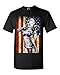 shop4ever Marilyn Bikini American Flag T-Shirt 2XL Black