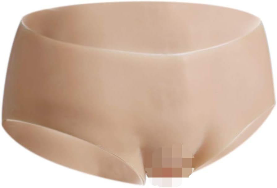 Silicone Panties for Crossdresser Men Hiding Gaff Crossdressing Transgender (White, M)