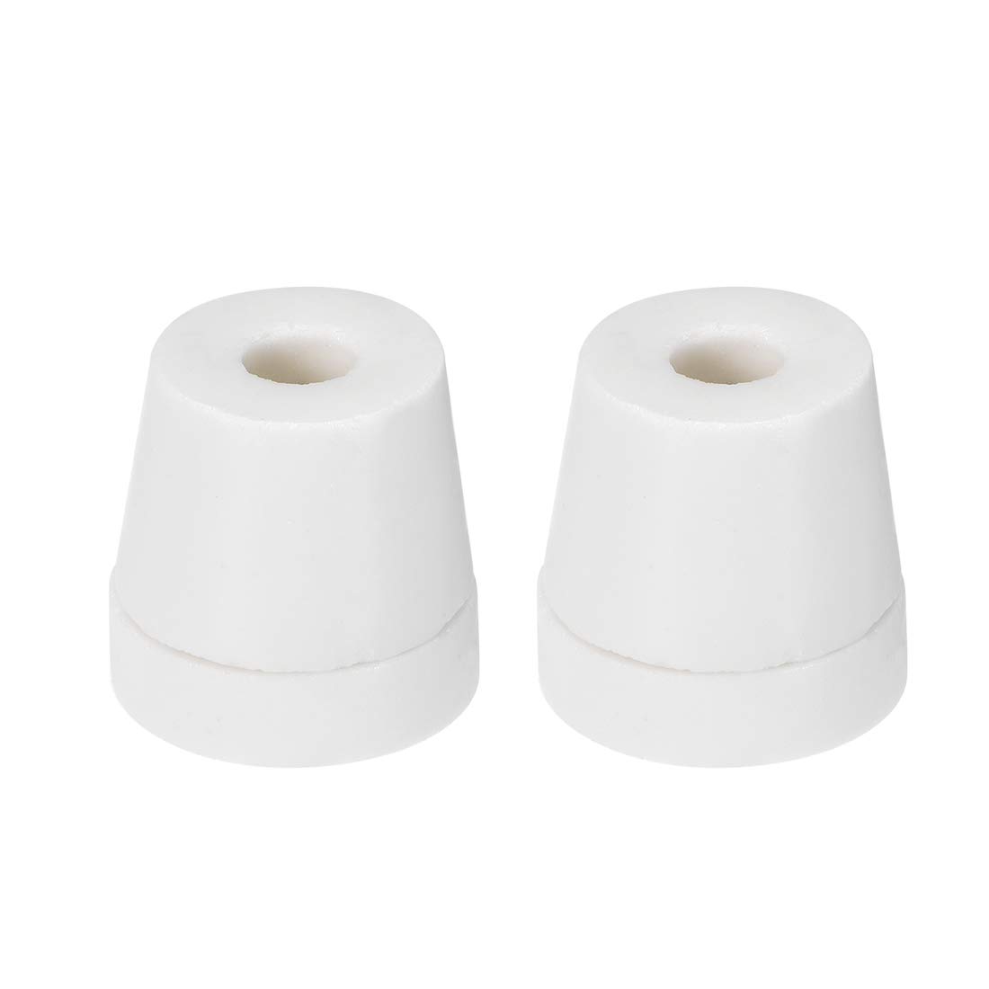 sourcing map 6.0mm Dia Ceramic Tapered Insulators Beads Alumina Porcelain Stepped Insulator for Heating Wire 2 Pcs