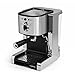 Klarstein Passionata Rossa 20 Espresso Machine • 20 Bar • Capuccino • Milk Foam • 1350W • Stylish Design for Modern Kitchens • Steam Nozzle for Frothing Milk and Preparing Hot Drinks • Silver