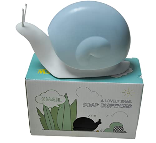 Snail Soap Dispenser Cute Liquid Soap Pump Dispenser Creative Hand Sanitizer Bottle for Kitchen Bathroom Toilet Hotel Office Restaurant Great Gift for Festival Birthday for Mother Girlfriend 120ML