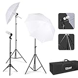 ESDDI Photography Umbrella Lighting Kit 600W 5500K Portable Continuous Day Light Photo Portrait Studio Video Equipment