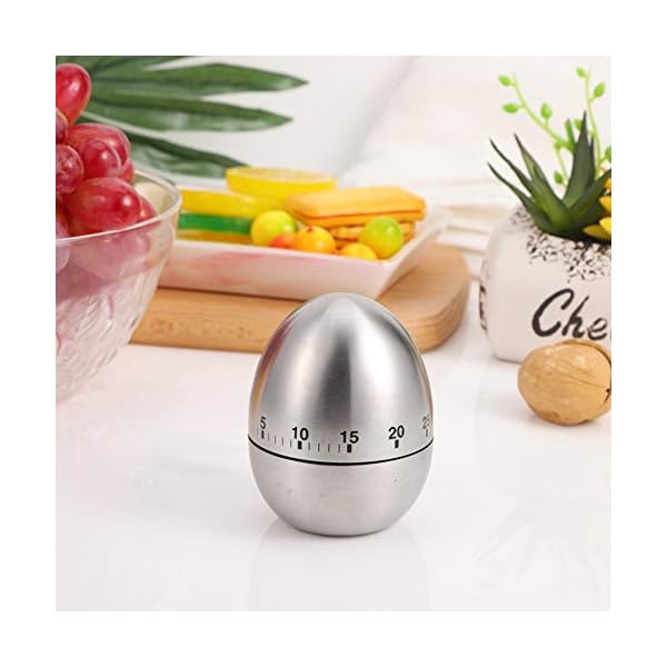 RosewineC-Kitchen-Timer-ManualShaped-Mechanical-Rotating-Alarm-with-60-Minutes-for-CookingEgg RosewineC Kitchen Timer Manual,Shaped Mechanical Rotating Alarm with 60 Minutes for Cooking(Egg)