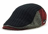 MOTINE Men's Knitted Wool Driving Duckbill Hat Warm Newsboy Flat Scally Cap