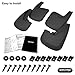 oEdRo Upgraded Front Rear Mud Flaps Compatible with 2009-2018 Dodge Ram 1500 & 2010-2018 Ram 2500/3500 with OEM Fender Flares Only, Full Set 4pc Splash Mud Guards
