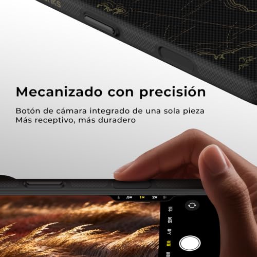 BENKS ArmorEdge Air para Funda iPhone 17 Pro MAX, Funda Kevlar Ultrafina con Protección Integral de TPU, Compatible con MagSafe, Protección de Cámara de Aluminio, Navigator