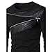 NEARTIME Men's Sweater, Winter Men Splicing PU Leather Sweatshirt Coat Jacket Sweaters (XL) … (L, A-Khaki)