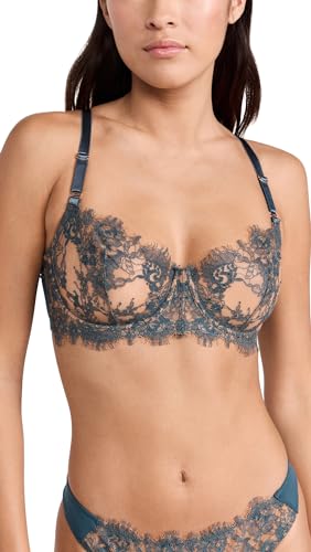 Skarlett Blue Women's Entice Balconette Bra, Deep Sea/Ginger, 36A