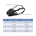 Dog Muzzle Mesh with Overhead Strap, No Lick Dog Mask Mouth Guard Muzzle for Dogs Prevent Biting Chewing (M, Black)