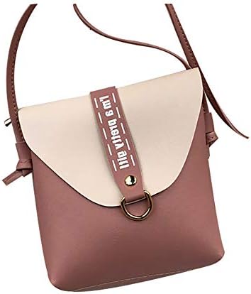 LBOJA Fashion Women's Faux Leather Letter Print Square Mini Crossbody Shoulder Bag