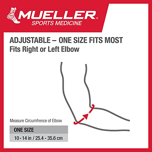 Mueller Tennis Elbow Support, One Size Fits Most (Pack of 1)