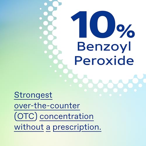 Differin Acne Face Wash with 10 Benzoyl Peroxide, Maximum Strength OTC