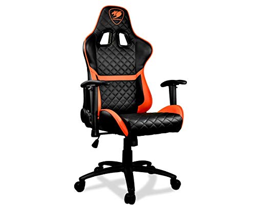 Cougar Armor One Gaming Chair with Reclining and Height Adjustment (Black and Orange) - Thumbnail 5