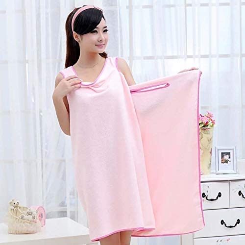 Bademantel-Badetuch-gross-Damen-Lang-Kleid-Strand-Wickelkleid-Bademantel-Handtuch-Reise-Spa-Schwimmen-Grosse-150-80cm-Bademantel