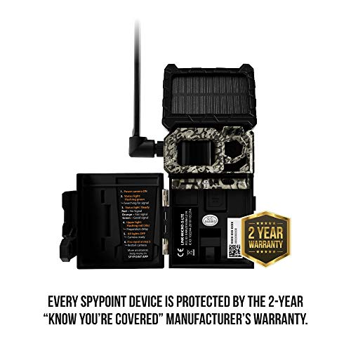 Spypoint Link Micro S Lte Solar Cellular Trail Camera 4 Led Infrared Flash Game Camera With 80 Foot Detection And Flash Range Lte Capable Cellular Trail Camera 10mp 0 4 Second Trigger Speed Pricepulse
