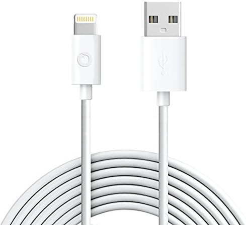 [2 Pack] Noubco Lightning to USB Cable | Apple MFi Certified | Compatible with iPhone, iPad, iPod Touch, and Beats Pill+ | White