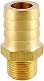 MettleAir 125-12C-1PK 3/4" ID 3/8" NPT Male Barb Hose/Tubing Fitting Connector