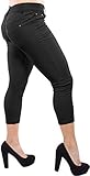 Enimay Women's Colored Jean Look Capri Jeggings Tights Spandex Leggings Pants