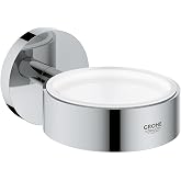 Grohe 40369001 Essentials Holder For Glass, Soap Dish Or Soap Dispenser, Starlight Chrome