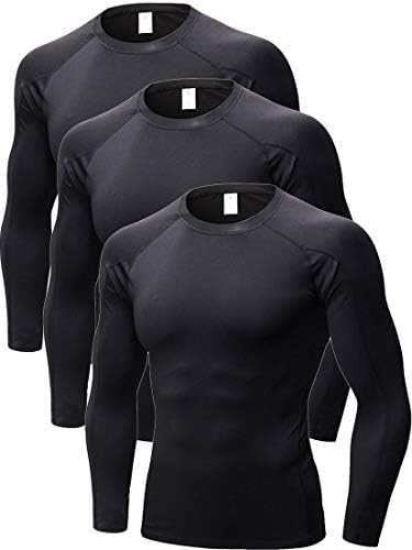 Sanke Pack Mens Compression Shirt Long Sleeve UV Protection