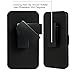 Galaxy Note 4, Carbon Fiber Textured Black Heavy Duty Hybrid 3 Layer Belt Clip Holster Case for Samsung Galaxy Note 4 by Cazle