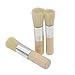 WonBuss 3Pcs Stencil Brushes Set, Art Crafts Paint Brush with Pure Natural Hog Bristle