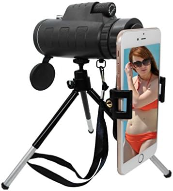 [Latest Upgraded]Jaylinna Universal HD 35x50 Smart Phone Telescope Sets Cell Phone Telescope Sets with Tripod for Iphone Samsung Huawei HTC Sony and More(35x50)