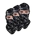 Pack of 3 Breathable Stretch Hat Outdoor Fishing Hunting Camouflage Airsoft Thin Ski Balaclava Motorcycle Mask