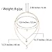 Barogirl Gold Layered Necklace Chain Moon Pendant Dainty Choker Necklaces for Women and Girls