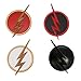 Flash Badge Zoom Reverse Logo Deluxe Resin 4 Props Cosplay Costume Accessory Xcoser