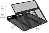 Amazon Basics Ventilated Adjustable Ergonomic Laptop Stand 10–17.3 in Black view 6