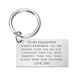 Daughter Keychain Birthday Gifts from Dad
