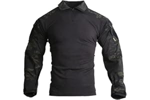 EMERSONGEAR G3 Paintball Pants with Knee Pads，Tactical Men Combat Shirt，Military Army Airsoft BDU Outdoor Trousers Shirt