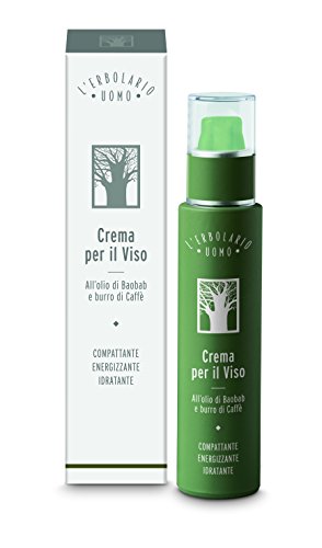 ERBOLARIO MEN Face Cream Baobab oil and butter of coffee 50 ml / 1.7 Fl. Oz.