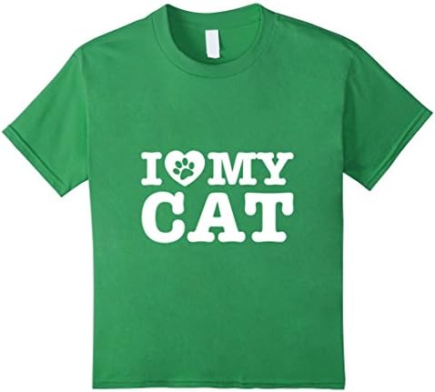 Kids I Love My Cat T-shirt St Patrick's Day 12 Grass