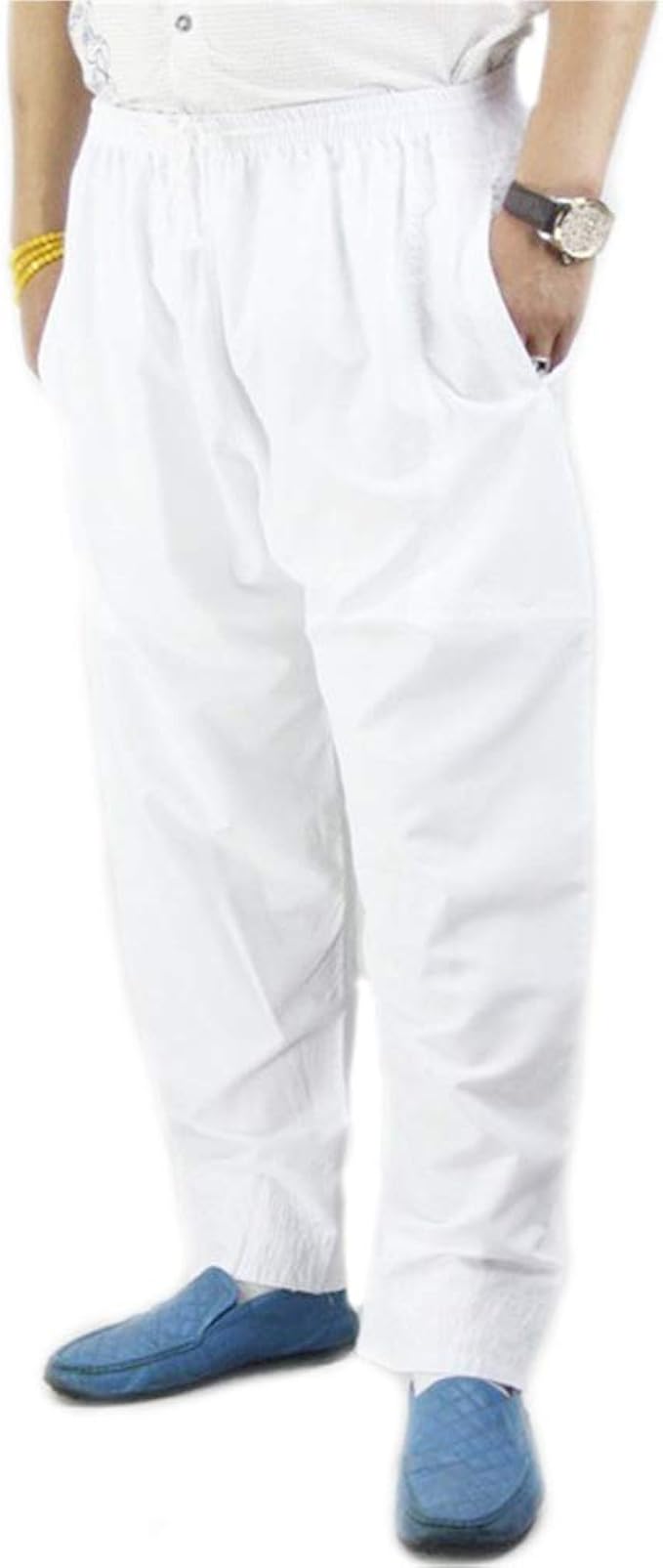 BaronHong Robe de prière Musulmane Pantalon Arabe du MoyenOrient pour Homme Amazon.fr