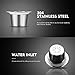 BRBHOM Stainless Steel Reusable Capsules Refillable Coffee Capsules Pods 2pcs Compatible for Nespresso Machines