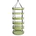 IPOMELO Hanging Herb Drying Rack Dry Net 2ft 6 Layer Clip-On Collapsible Green Mesh