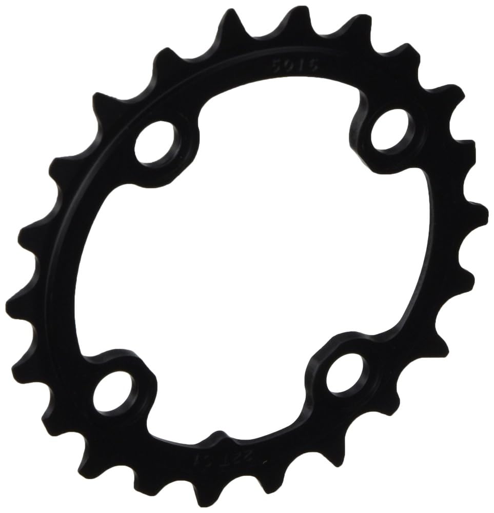 Truvativ Chainring MTB 22T 4 Bolt 64 mm BCD Aluminium Blast Black 2 x 10, 3 x 10 S1, 11.6215.188.370