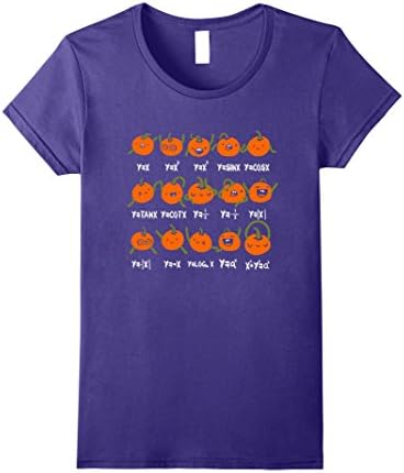 Womens Funny math pumpkin Large Purple