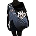 Alfie Pet - Chico 2.0 Revisible Pet Sling Carrier with Adjustable Strap - Color: Denim and Brown