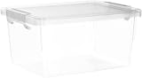 Citylife 6 Pack Plastic Storage Boxes with Lids Small Stackable Clear Box view 4