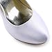 ElegantPark Women Pumps Closed Toe High Heel Platform Bows Rhinestones Evening Wedding Shoes