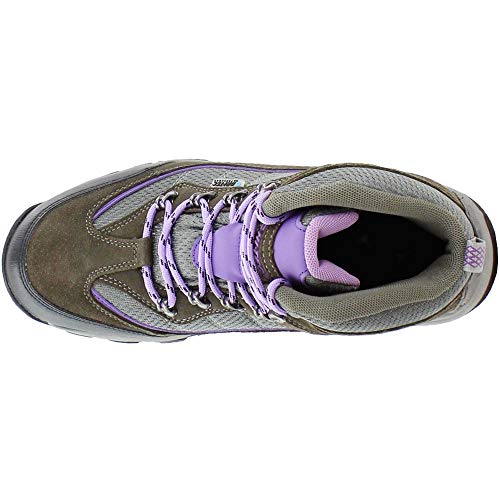 Hi-Tec Women's Skamania Mid Waterproof Hiking Boot, Grey/Viola,11 M US - Thumbnail 5